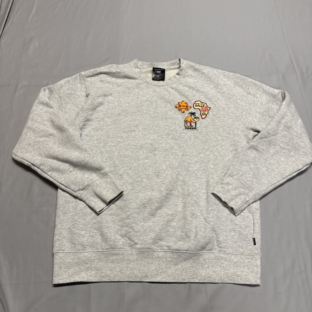 Huf X Toyota Landcruiser Overland Tours Sweatshirt Grey Large Mens