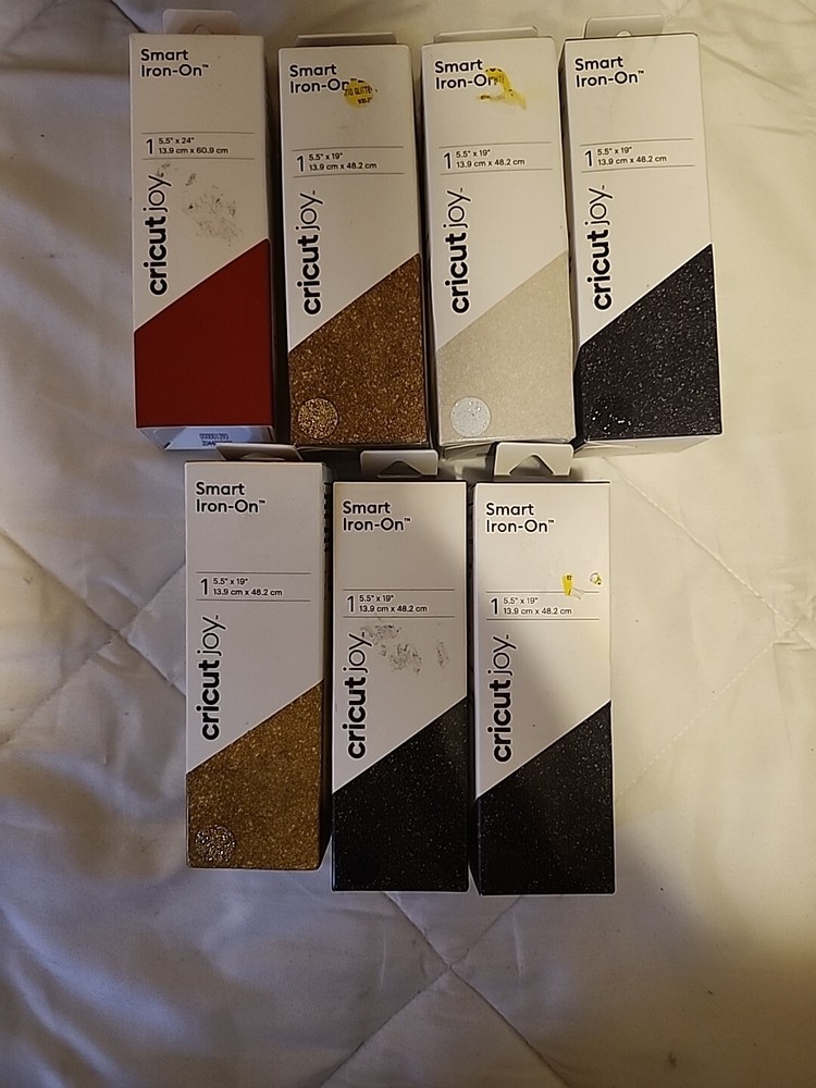 Cricut Joy Smart Iron-On. Lot Of 7. Brand New