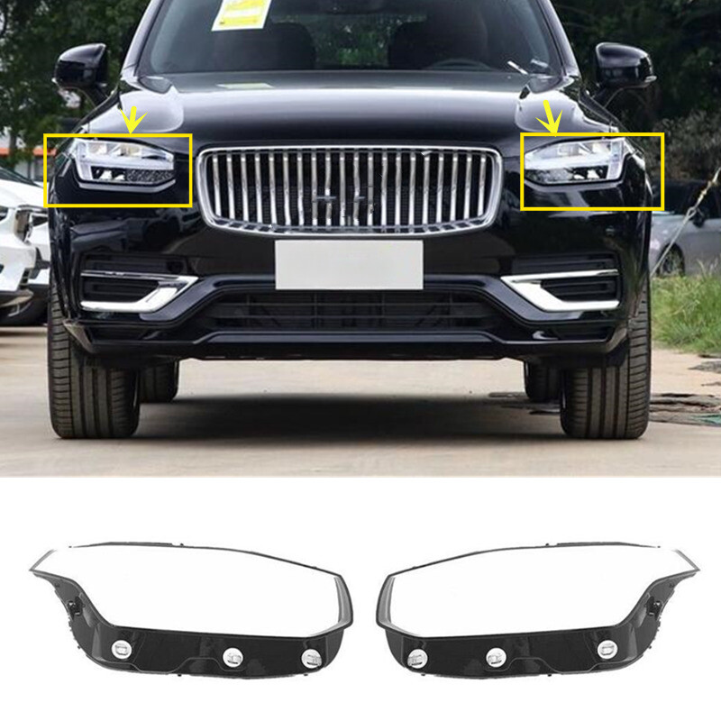Volvo XC90 2015-2024 Left Right Front Headlight Lens Cover Replacement
