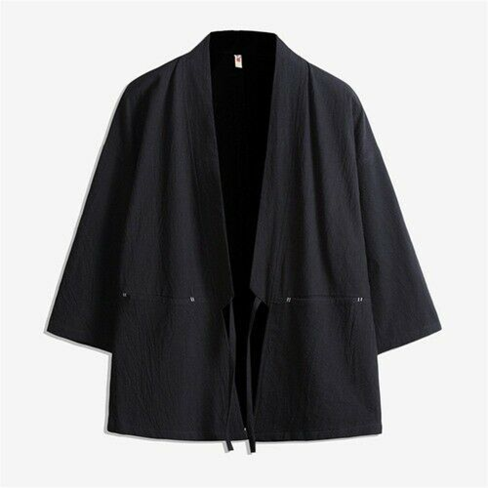 Kimono Samurai Costume Traditional Japanese Yukata Cardigan Jacket