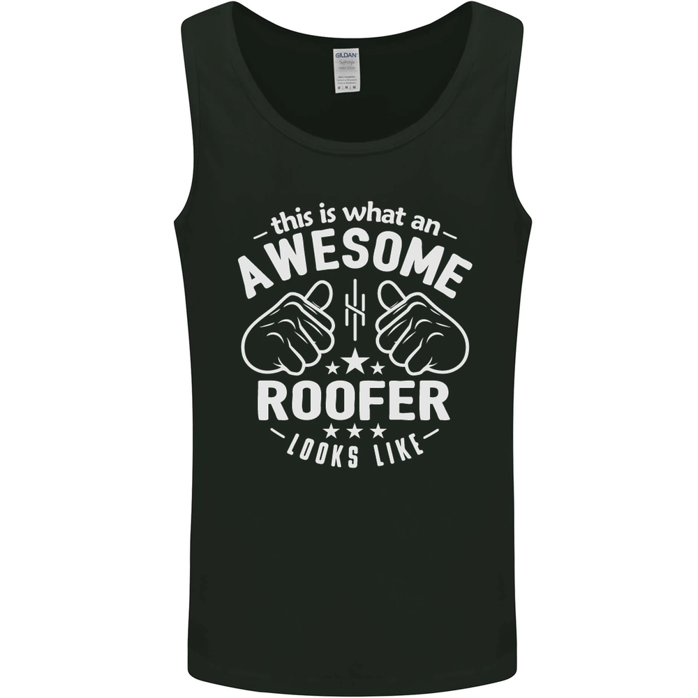 This Is What an Awesome Roofer Looks Like Mens Vest Tank Top