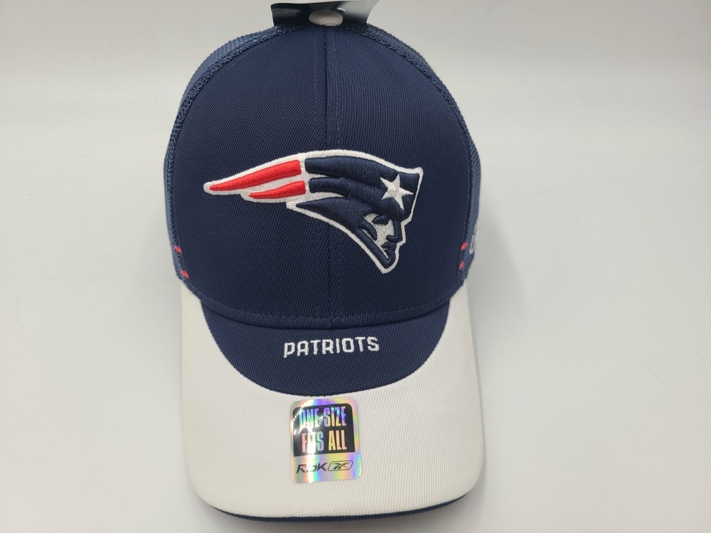 New England Patriots Reebok Sideline Mesh Flex Fitted OSFA Hat Cap Men Women NFL