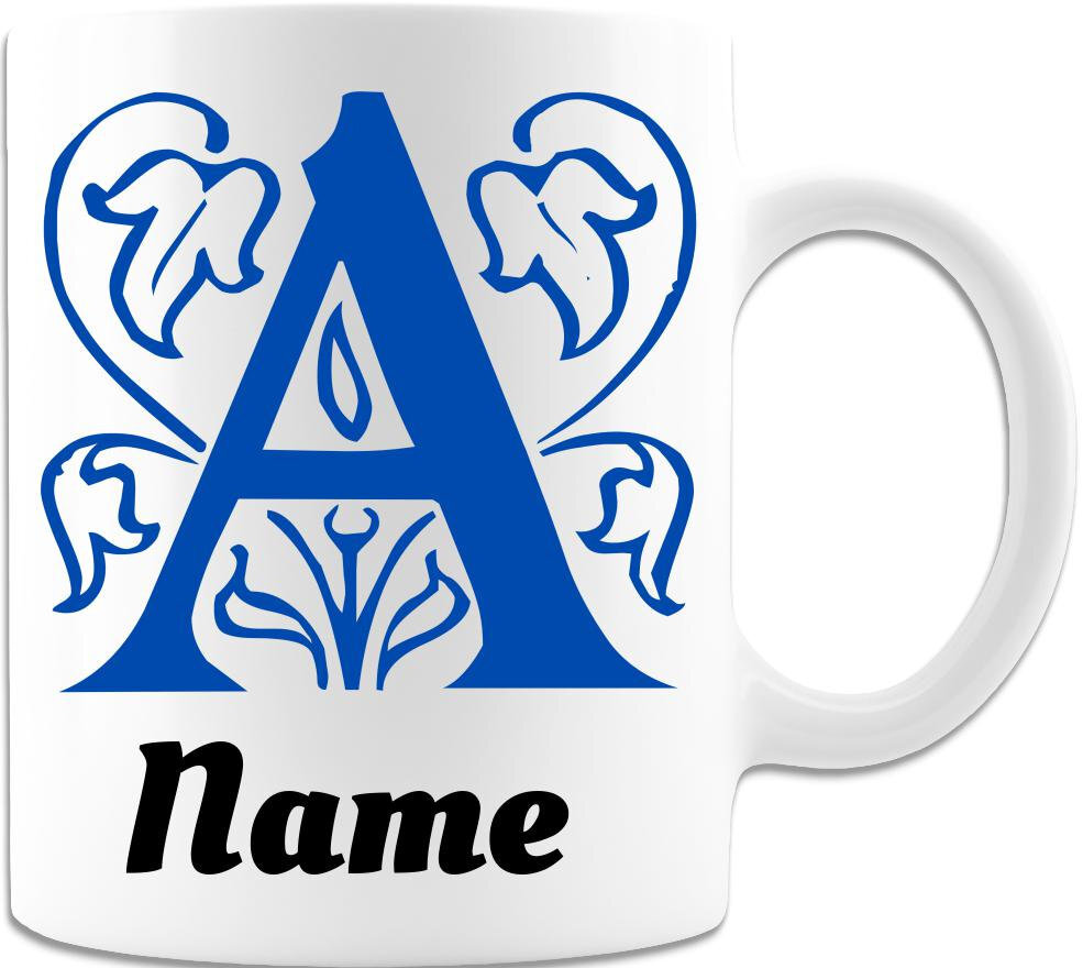Personalized Coffee Mug With Initial And Name Personalized Gift Custom Coffee