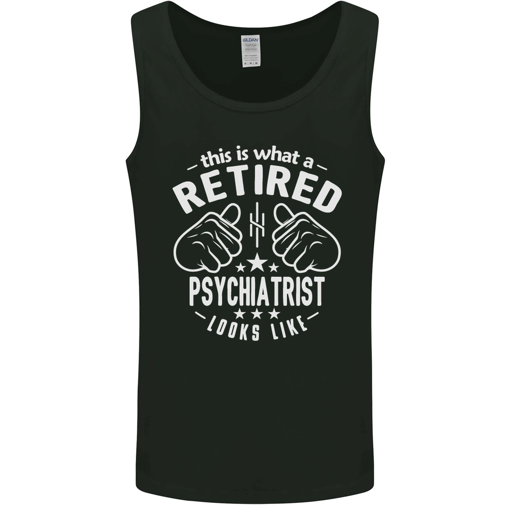 Retired Psychiatrist Vintage Mens Vest Tank Top  