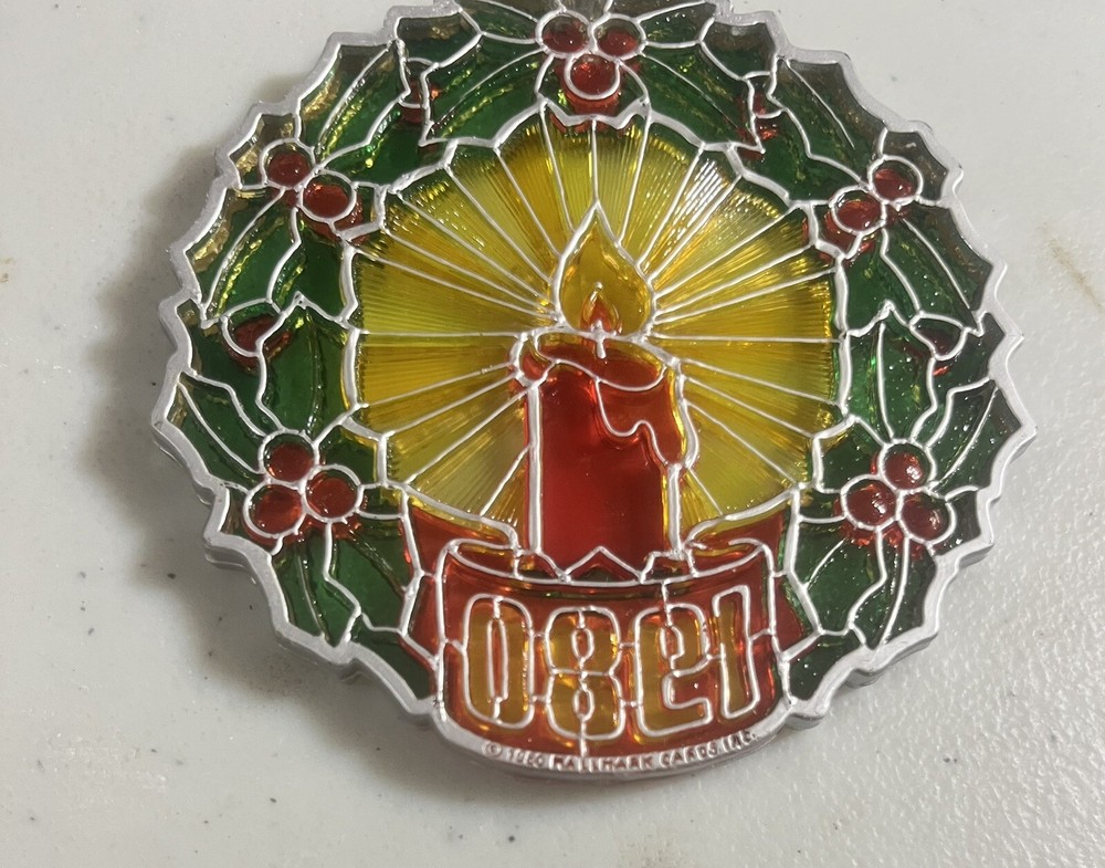 Hallmark Keepsake 1980 Wreath Acrylic Ornament Limited Edition No Box