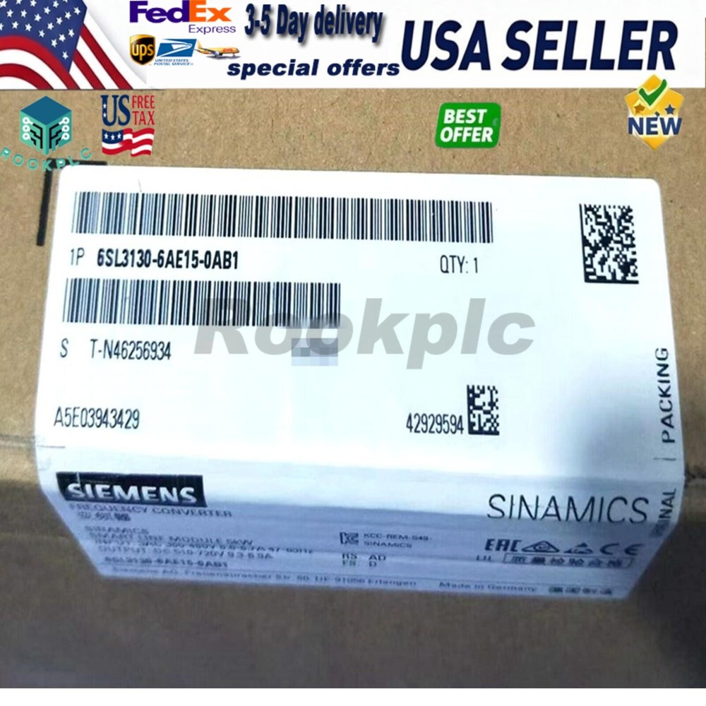 NEW 6SL3 130-6AE15-0AB1 Siemens 6SL3130-6AE15-0AB1 PLC