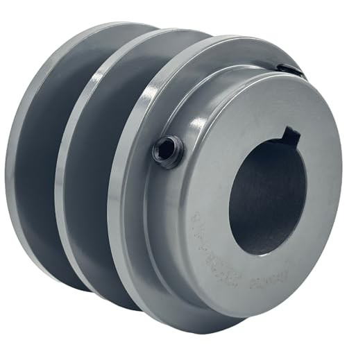 2BK28-1 1/8 Double Groove Pulley,v Belt Pulley 1 1/8 inch bore 2.95
