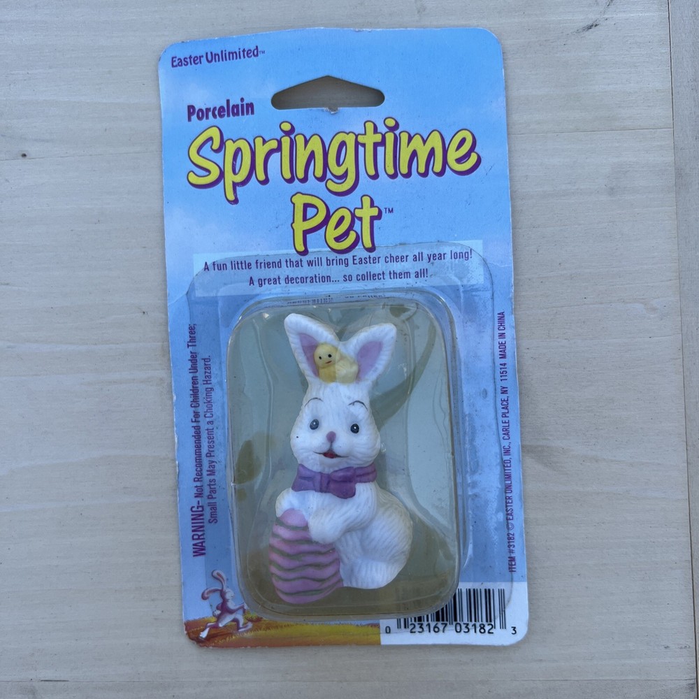 vintage porcelain easter bunny figurines