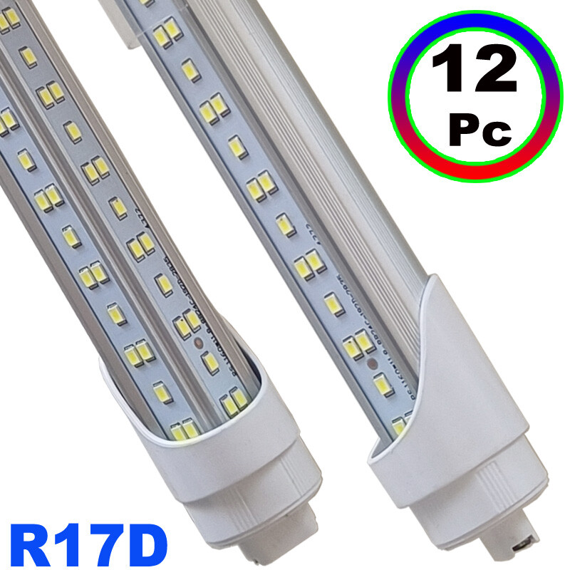 T8 R17D HO 8Ft Led Tube Light 8 FOOT Led Bulbs 144W Led Shop Light 6500K 12 Pcs