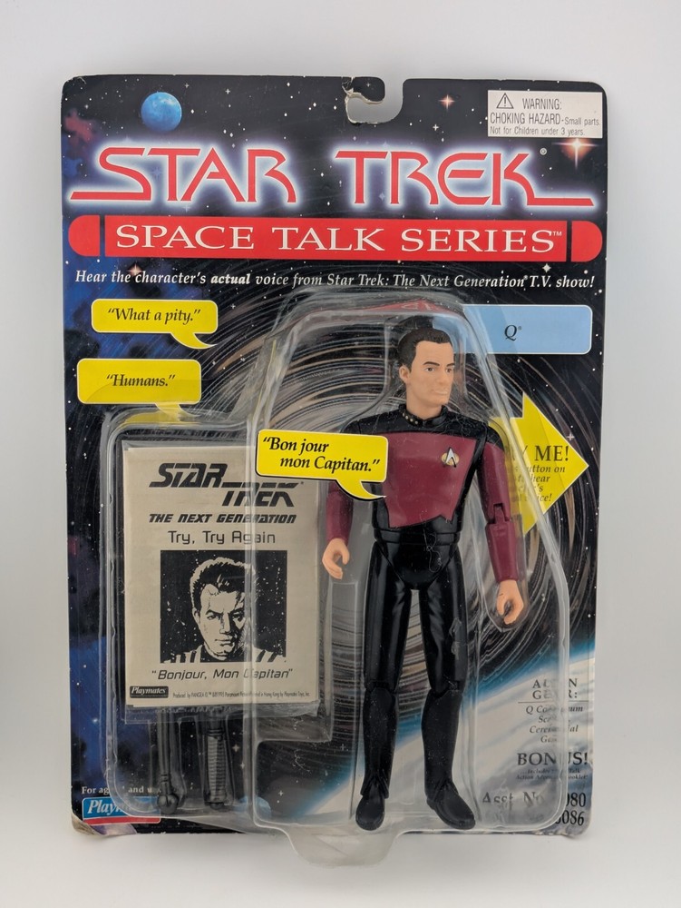 Vintage Playmates Star Trek Space Talk Series Q Action Figure 1995