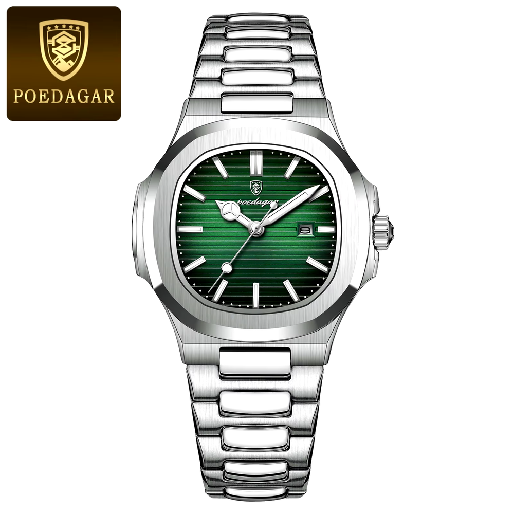 Luxury Trend Square Women's Wristwatch, Stainless Steel, Waterproof And Stylish