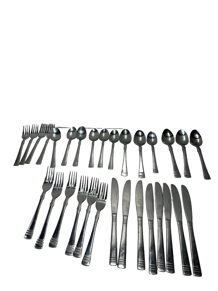Farberware 30-Piece Stainless Steel Flatware Set for Everyday Dining