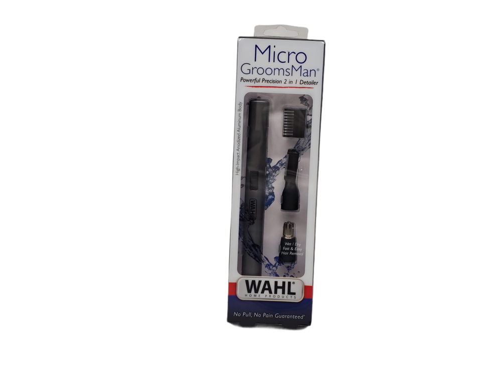 Wahl 5640-600 Micro GroomsMan Personal Pen Trimmer - Black/Gray