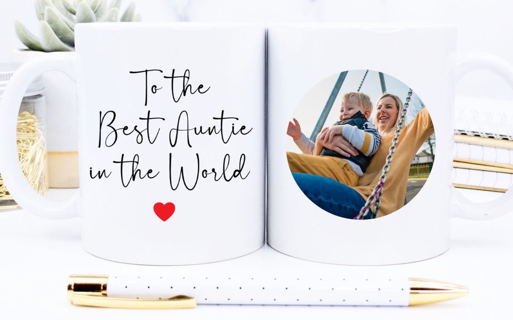 Personalised Auntie Mug Personalised Gift For Auntie Photo Gift Auntie Best