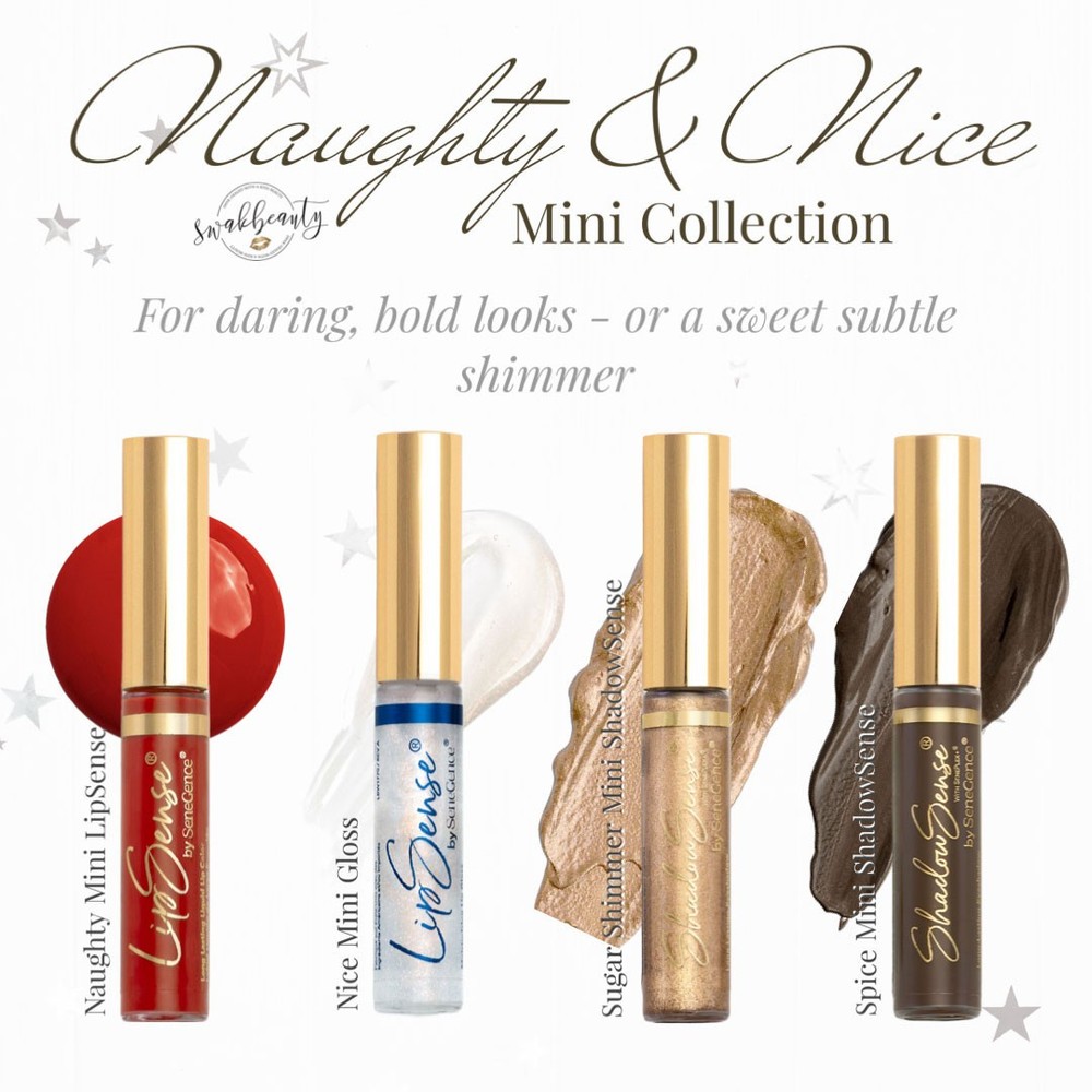 Naughty and Nice Mini Holiday Set 2022 by SeneGence New Sealed Authentic LipSense
