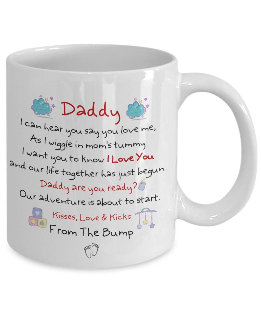 Open Letter From The Bump Personalized Soon To Be Daddy Mug Dad Christmas Mug