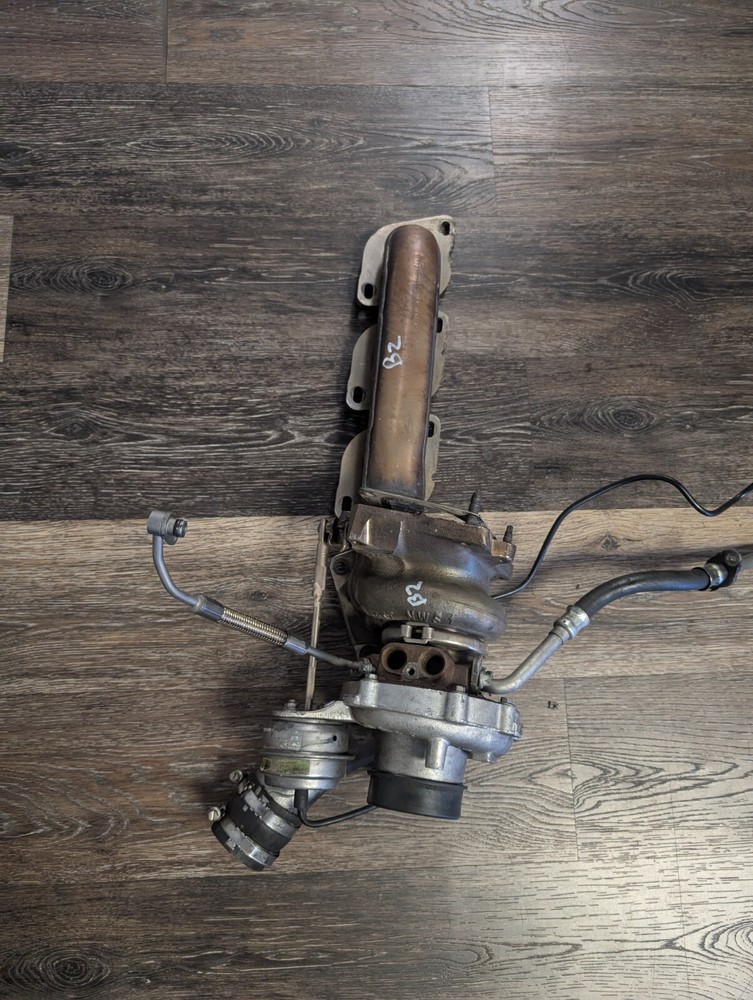 2014 Mercedes GL550 SL550 M278 Left Turbocharger OEM Manifold