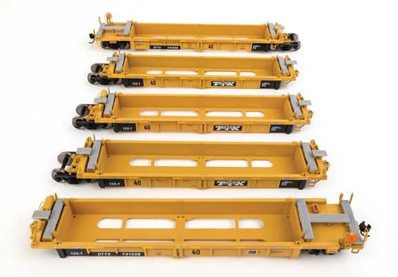 Walthers Mainline 910-55667 HO Scale Thrall 5-Unit Well Car RTR DTTX #741228