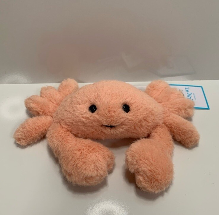 Jellycat Fluffy Crab! New With Tags! ✨ Ocean Sea Cute Plush Toy Animal Small NWT