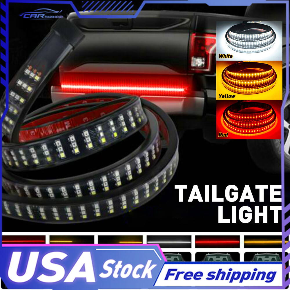 1.2m/48inch Red&Amber&White 432pcs-LED Tailgate Light Strip For Toyota GMC SUV