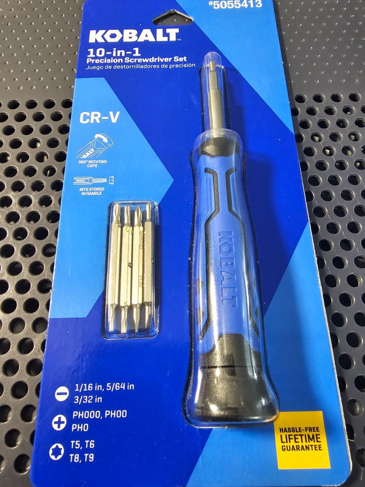 Kobalt 10-in-1 Precision Screwdriver Set with Slotted Phillips and Torx Bits