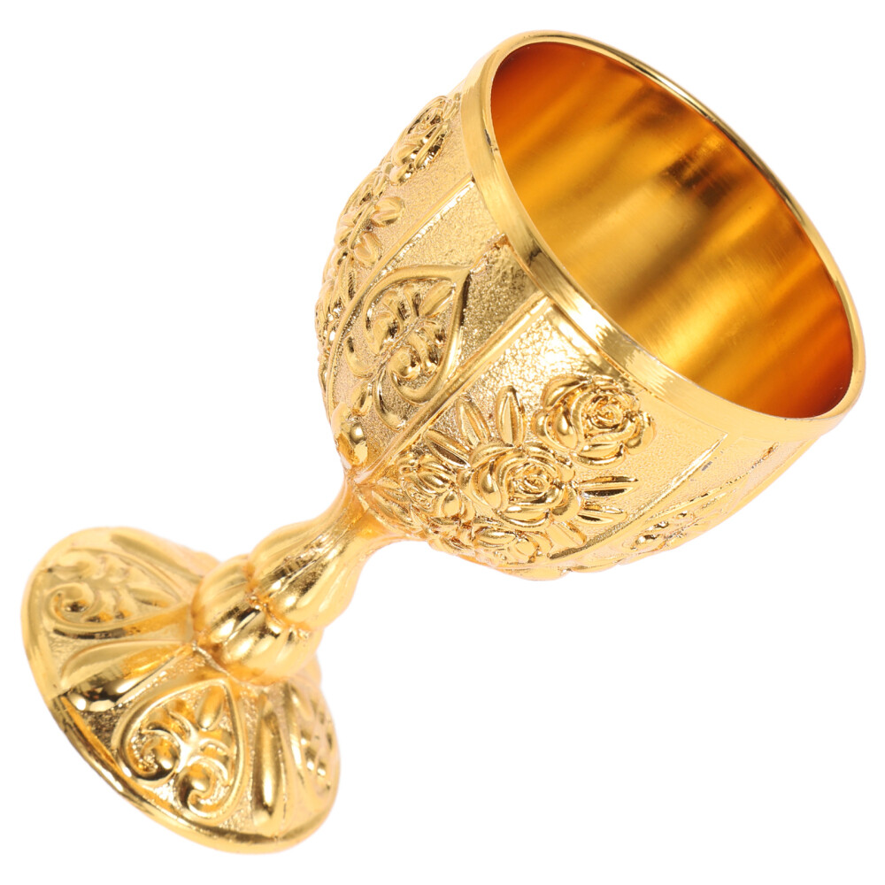 Vintage Metal Wine Goblets with Dragon Crown Design for Drinking