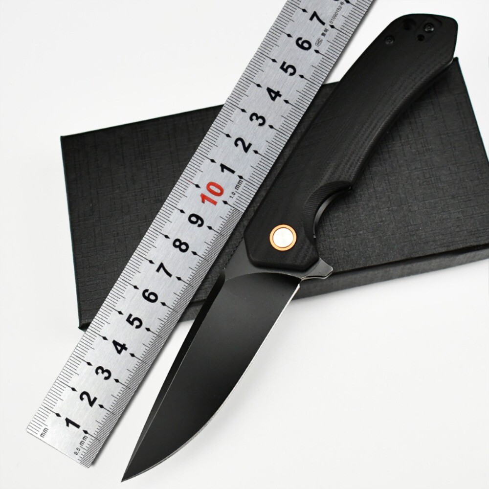 Tactical outdoor folding camping pocket knife with durable blade