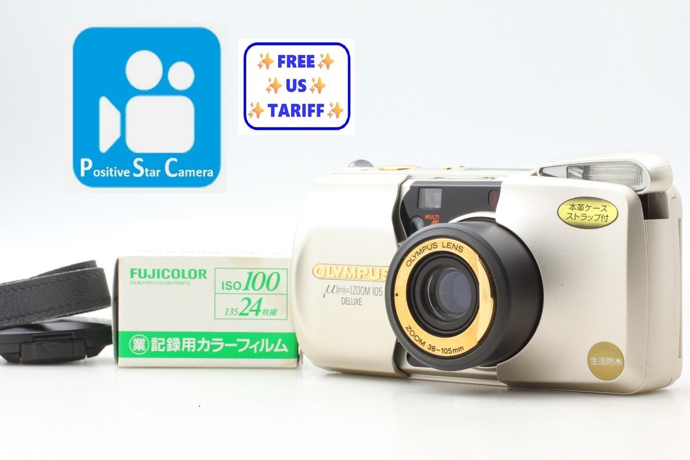 🎦👀✨MINT✨ Olympus μ mju Zoom 105 Deluxe Point & Shoot 35mm Film From JAPAN