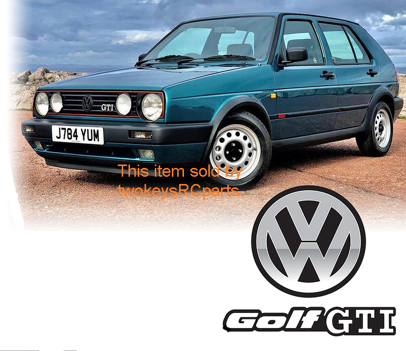 1:10 RC VW Golf GTI Mk2 Lexan Body Shell for Tamiya 258mm Wheelbase