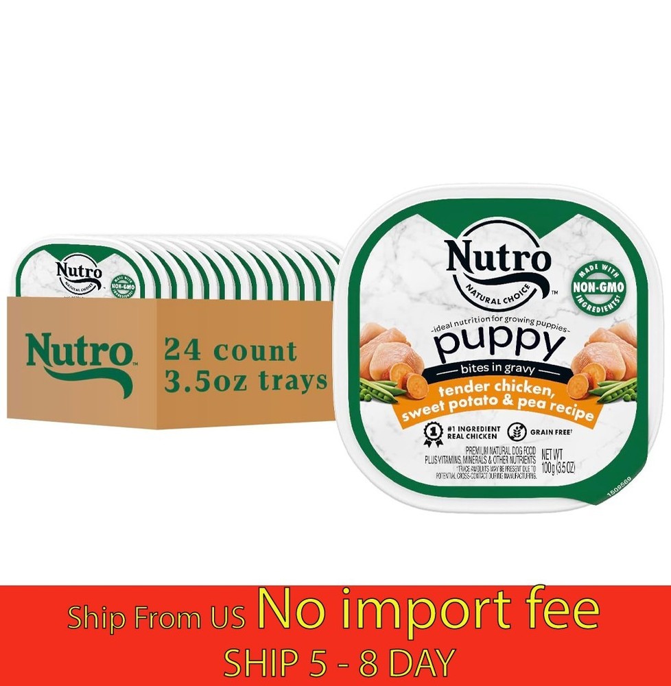 Nutro Puppy Grain Free Natural Wet Dog Food ...Chicken, 3.5 oz, 24 Count (a19.5)