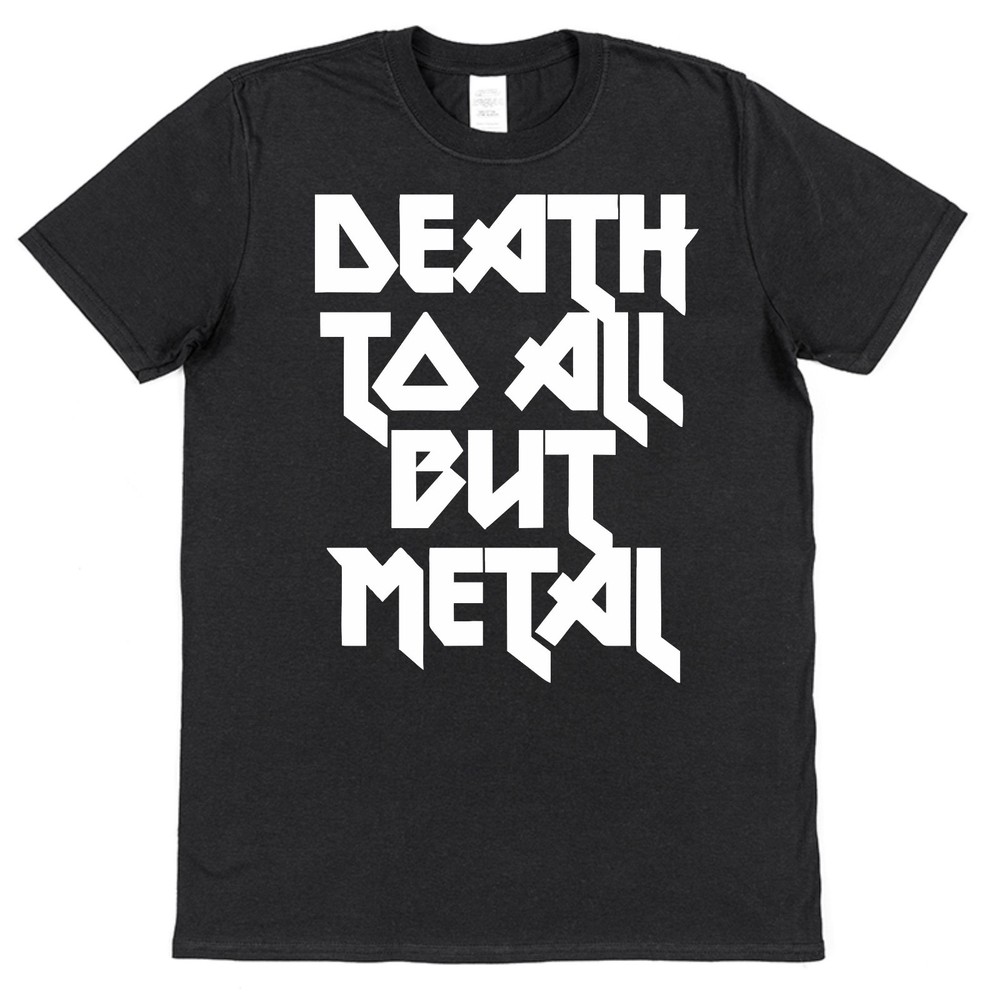 Camiseta Death To All But Metal Música Metal Negra Heavy Rock Thrash