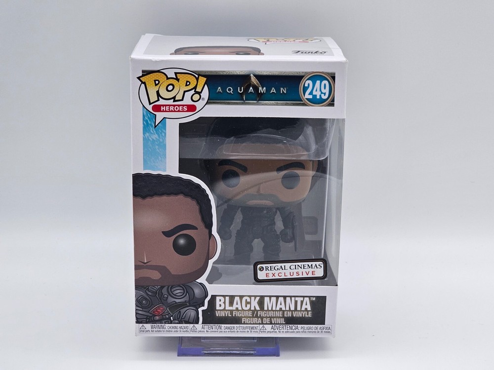 Funko Pop Aquaman Black Manta Unmasked Regal Cinemas Exclusive Vinyl Figure #249