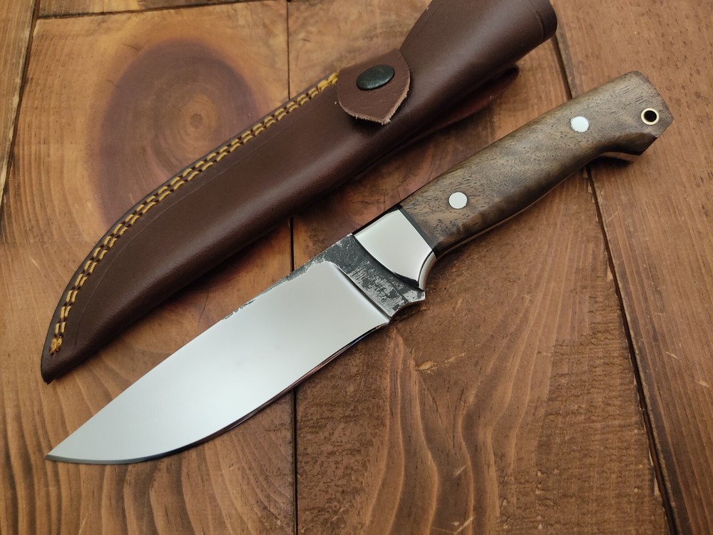 Custom Carbon Steel Fixed Blade Hunting Knife for Outdoor Camping Survival