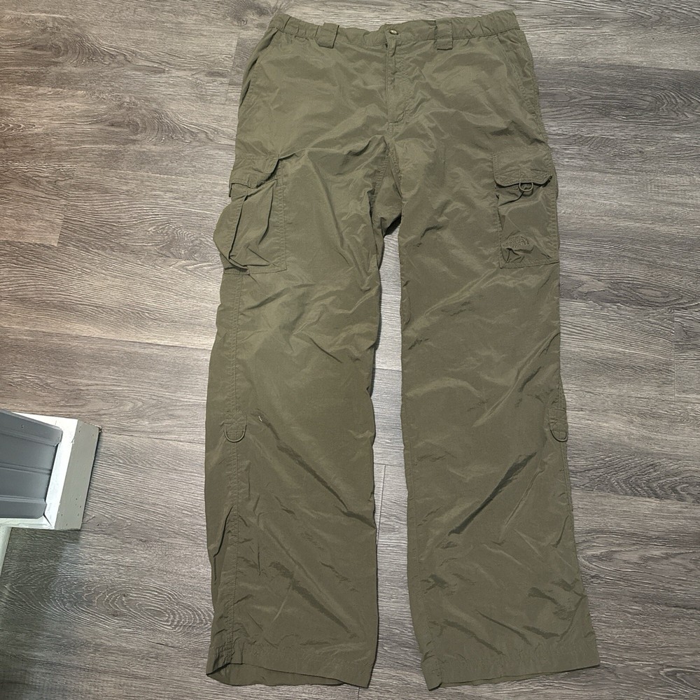 Vintage 2007 The North Face Cargo Pants Green Wide Leg Size Large