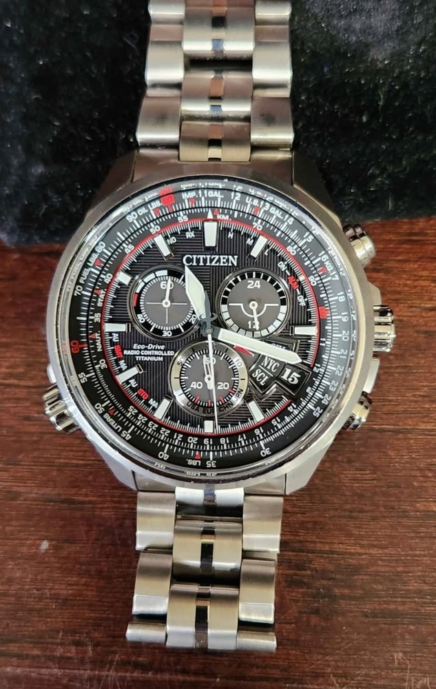 CITIZEN Promaster Eco-Drive Solar Titanium Chronograph Watch BY0120-54E