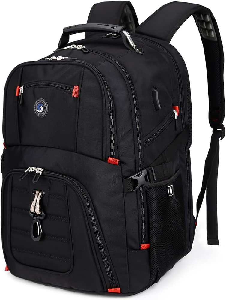 Extra Large 50L Travel Laptop Backpack with USB Charging Port for College Students  