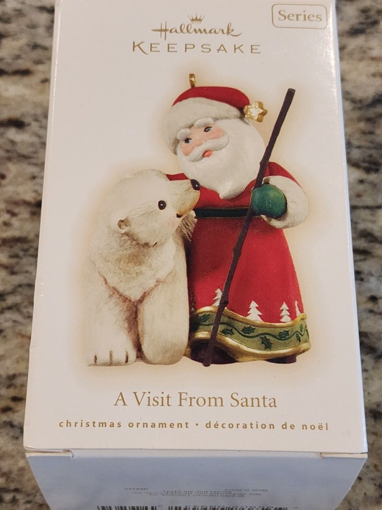 Hallmark Keepsake  A Visit from Santa  With Polar Bear Series 2009