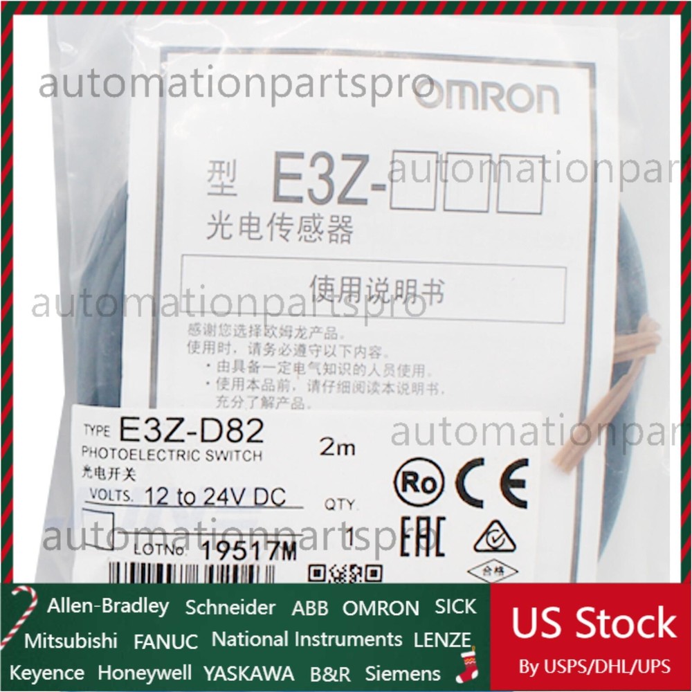 Omron E3Z-D82 Photoelectric Switch Sensor New Free Shipping E3ZD82 US Free TAX