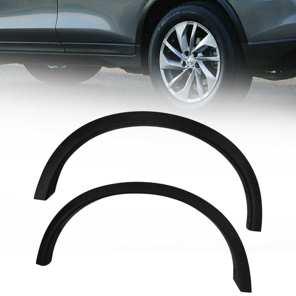 Fit 2014-2016 Nissan Rogue Rear Left &Right Fender Flare Trim Wheel Arch Molding
