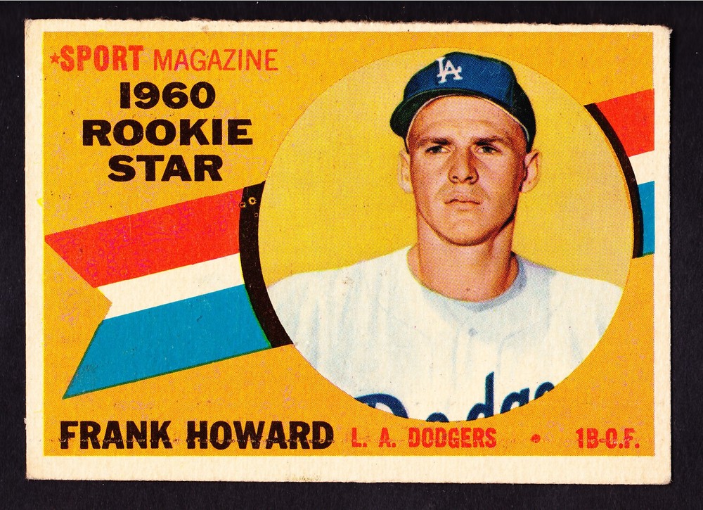 1960 TOPPS #132 FRANK HOWARD DODGERS ROOKIE