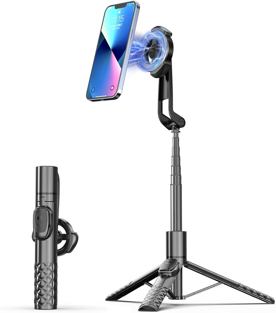 Tripod for Iphone, Selfie Stick for Iphone with Remote, Phone Tripod for Recordi