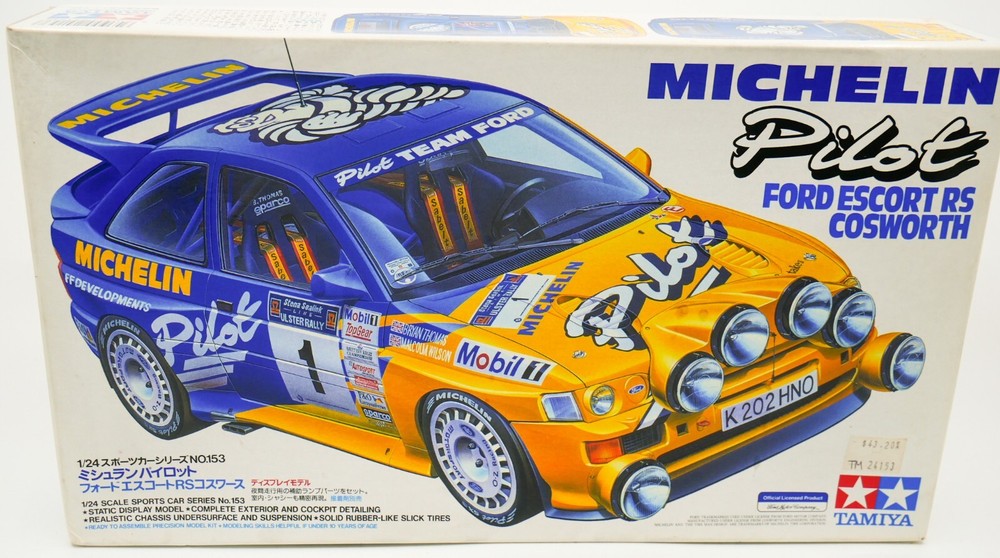 Tamiya #153 Ford Escort RS Cosworth Michelin Pilot Rally Car 1/24 Model Kit