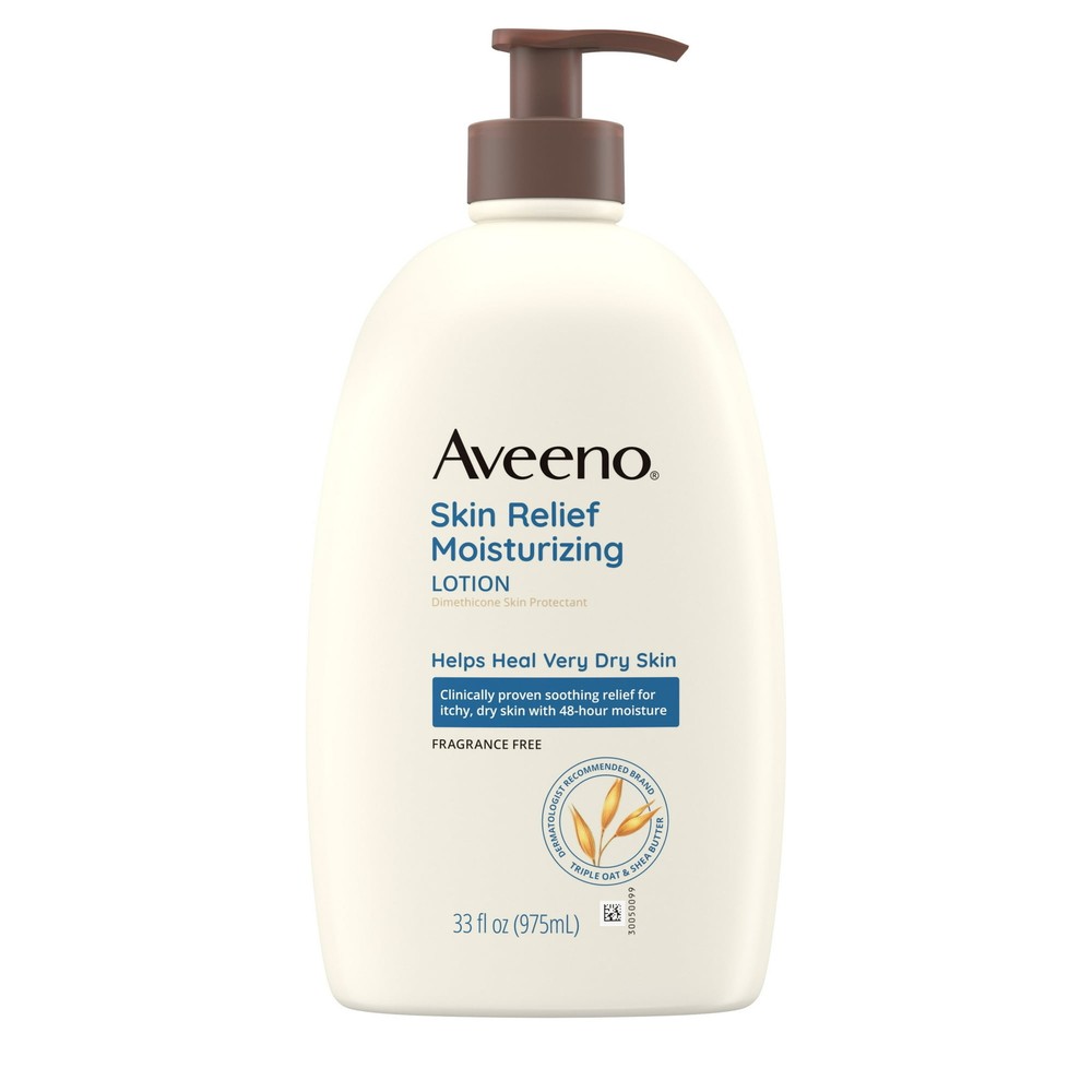 Aveeno Skin Relief Moisturizing Body Lotion for Very Dry Skin, 33 fl oz
