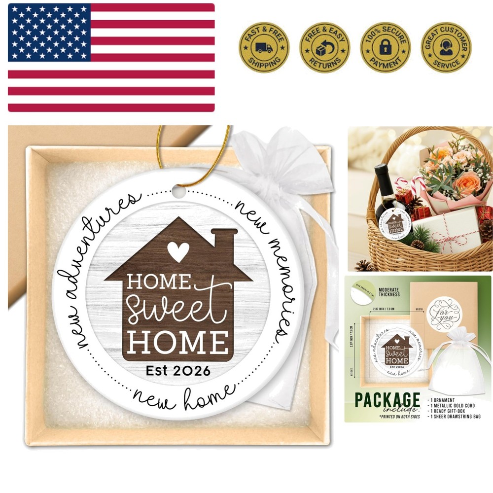 New Home Gift Ideas - New Home Ornament 2026 - Best Housewarming Gifts 2026 -...