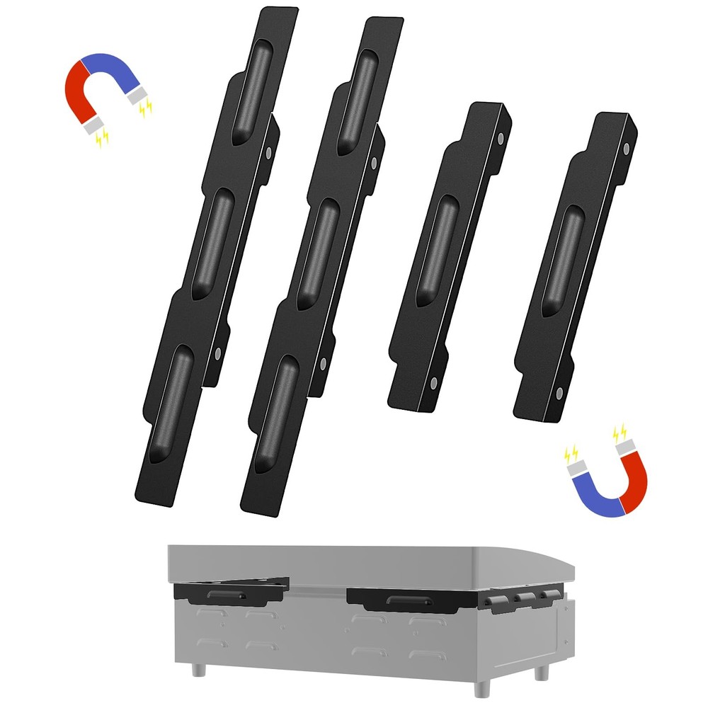 Upgraded Magnetic Wind Guards for 22-Inch Blackstone Griddle Stainless Steel Wind Deflectors  
