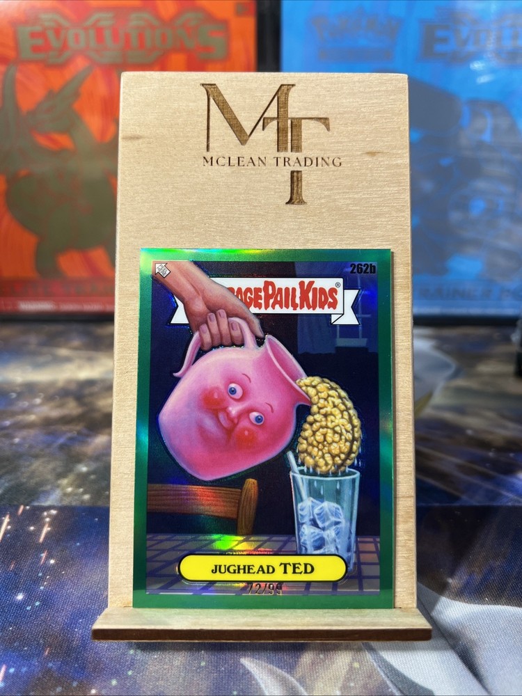 2024 Topps Garbage Pail Kids Chrome Jughead Ted No. 262b Green Refractor /99
