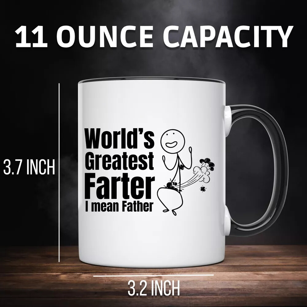 World’s Best Dad Funny Father’s Day Coffee Mug Gift for Daddy