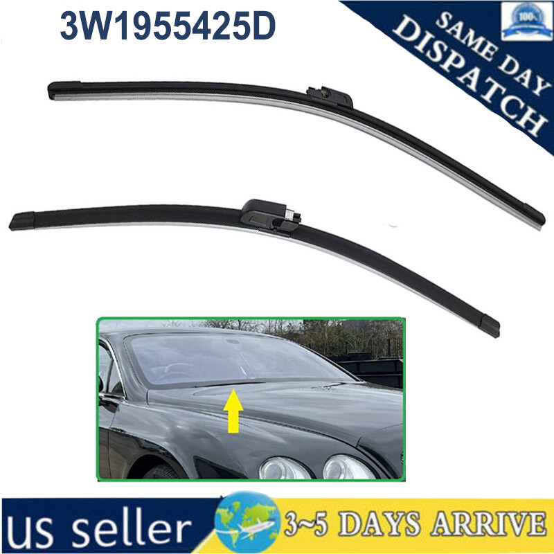 NEW For Bentley Continental Gt, Gtc & Flying Spur Windshield Wiper Blade Set US