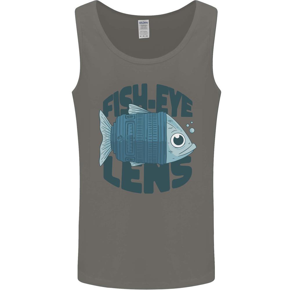 Fisheye Lens Funny Photography Photographer Mens Vest Tank Top