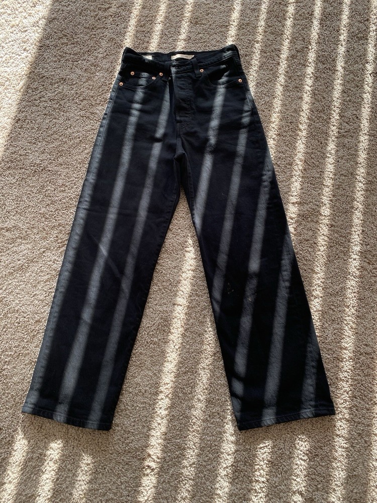 Levis Ribcage Straight Black Jeans Size 26x27 for Women